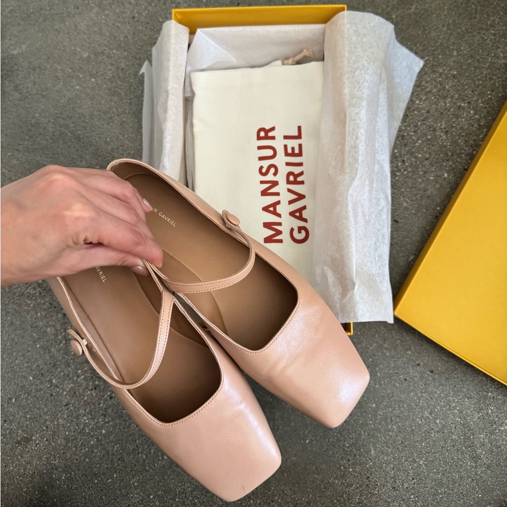 *SOLD* Mansur Gavriel Blush Ballet Flats 7.5/37.5